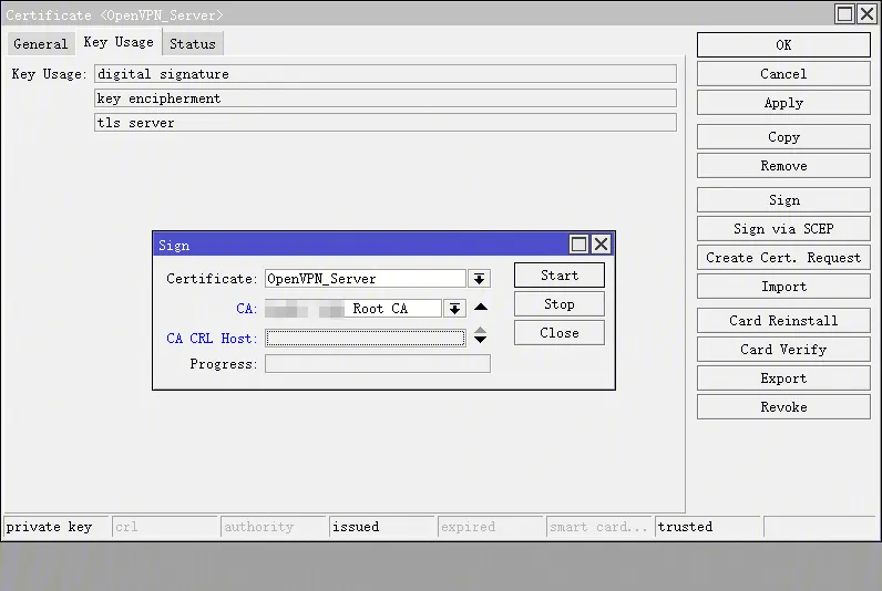 服务器端证书-Sign