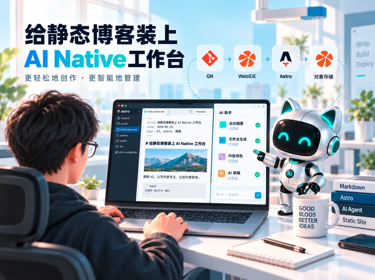 给静态博客增加一个AI Native的后台